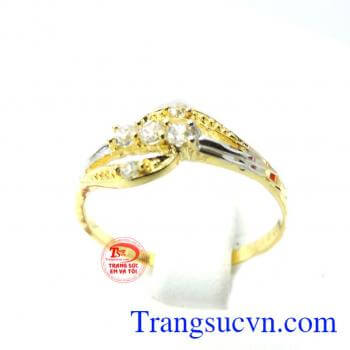 Nhẫn gắn đá vàng đẹp nhan nu da vang,nhẫn vàng tây, nhẫn nữ món quà ý nghĩa đeo hợp thời trang, thiết kế nhẫn nữ theo yêu cầu, những mẫu nhẫn nữ đẹp nhất, giao toàn quốc