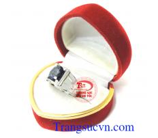 Nhẫn sapphire vàng trắng