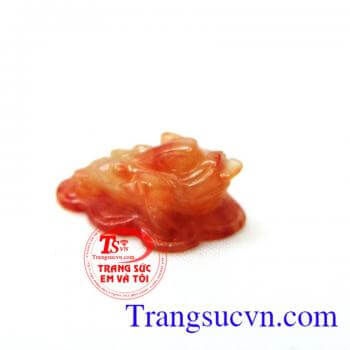 mặt ngọc cẩm thạch đỏ phong thủy, ngọc cẩm thạch giá rẻ, Mặt thiềm thừ tài lộc giao hàng toàn quốc.