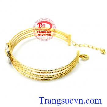 Vòng tay 18k Italy thời trang, vòng tay vàng tây đẹp.