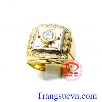 Nhẫn nam 18k Korea đẳng cấp