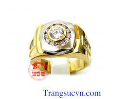 Nhẫn nam 18k manly
