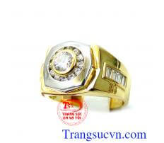 Nhẫn nam 18k manly