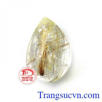 Thạch anh tóc 2 màu nâu vàng