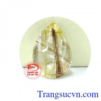 Thạch anh tóc 2 màu nâu vàng