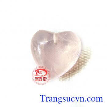 Trái tim thạch anh hồng nhỏ xinh