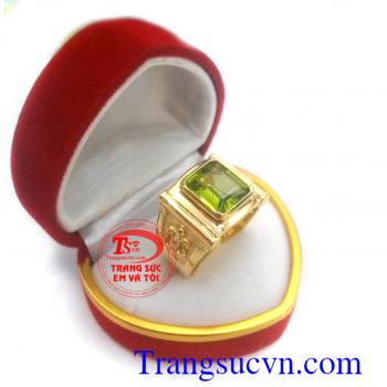 Nhẫn nam đá quý phong thủy
