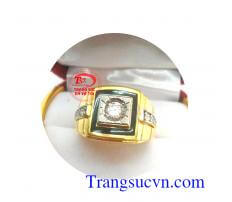 Nhẫn nam thời thượng 18k
