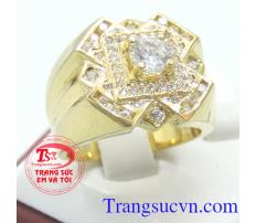 Nhẫn nam vàng thiết kế tinh tế, nhẫn nam vàng 10k đính đá thiết kế tinh tế, kiểu dáng tôn lên vẻ sang trọng, nhẫn nam vàng khẳng định đẳng cấp, vàng sáng, sản phẩm kèm giấy kiểm định, thu mua lại thời hạn vĩnh viễn.