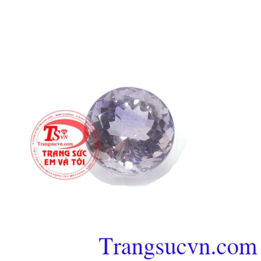Thạch anh tím tròn mặt nhẫn
