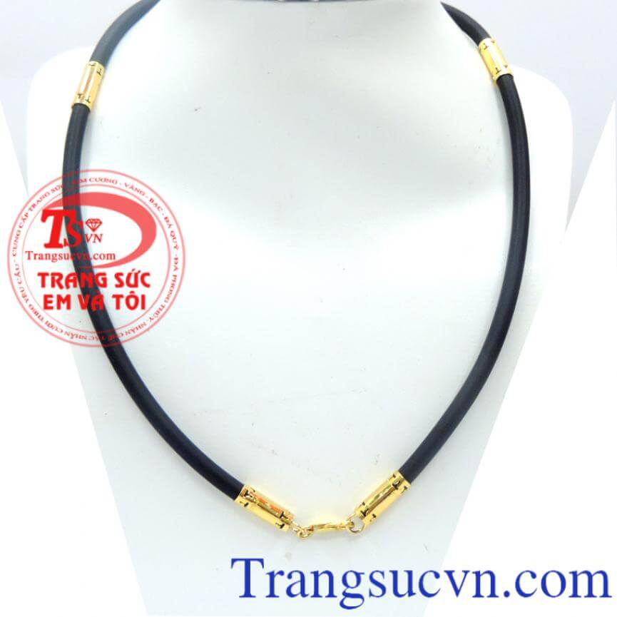 Dây da xịn bọc vàng