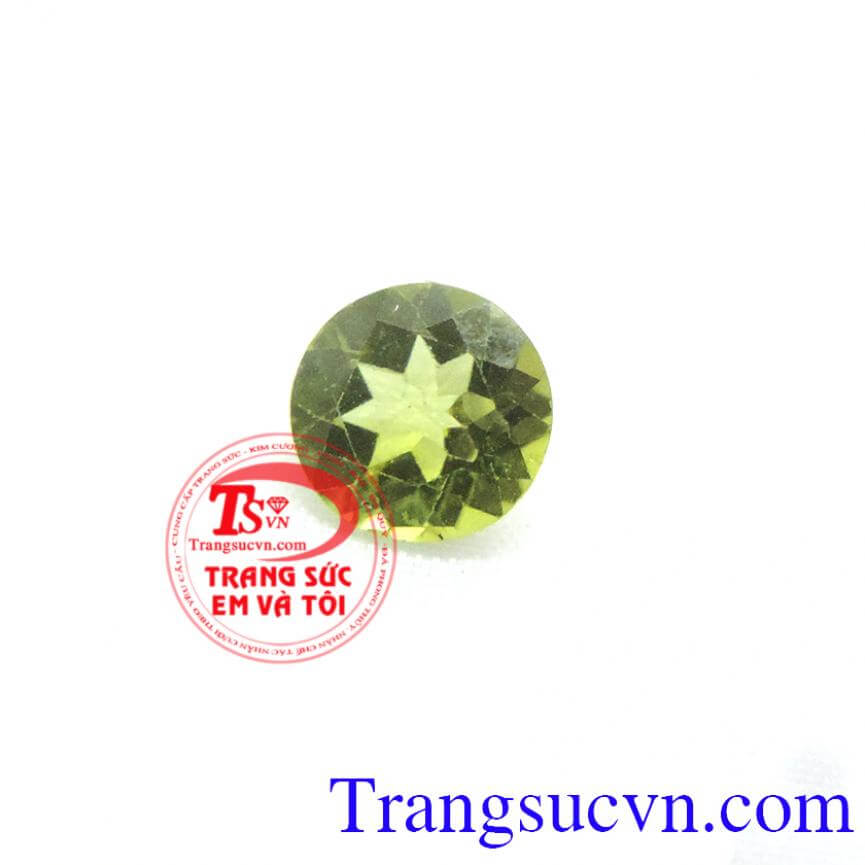 Mặt đá peridot-tròn