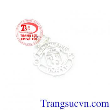 Mặt huy hiệu Manchester United bạc nam