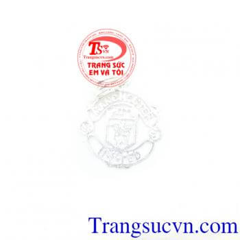 Mặt huy hiệu Manchester United bạc nam