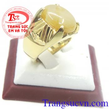 Nhẫn nam sapphire vàng 14k