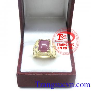 Nhẫn ruby vàng 14k