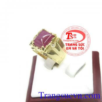 Nhẫn ruby vàng 14k