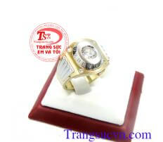 Nhẫn nam khắc chữ độc đáo