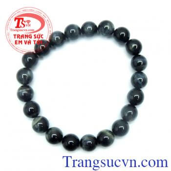 Chuỗi tay mắt hổ đen vân xám