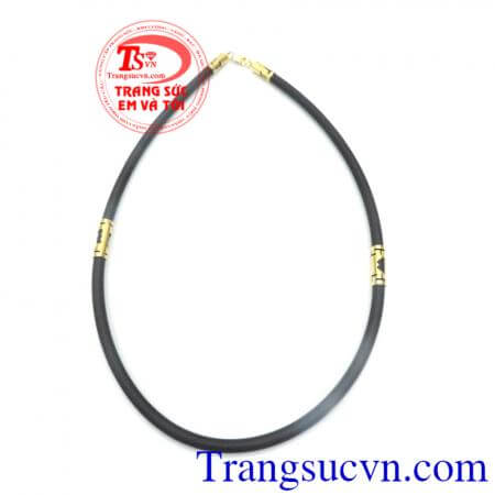 Dây cao su bọc vàng khắc trái tim đôi