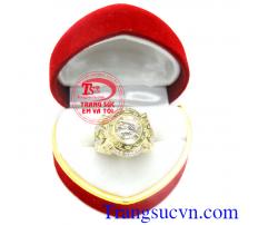 Nhẫn nam 10k thiết kế tinh xảo, nhẫn nam vàng tây đẹp, giá chuẩn, nhẫn nam vàng tấy thiết kế 3d sang trọng cho phái nam