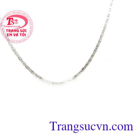 Dây chuyền nữ vàng trắng 14k