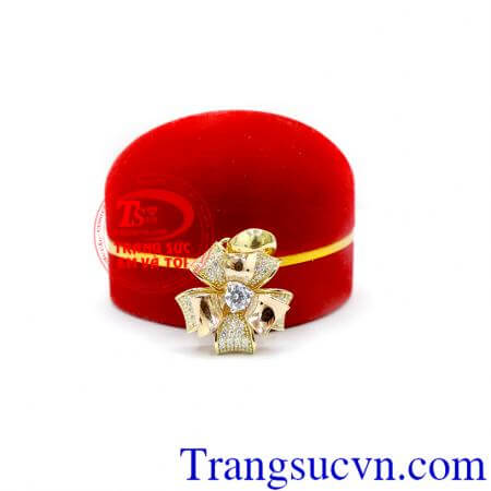Mặt hoa vàng 18k đẹp