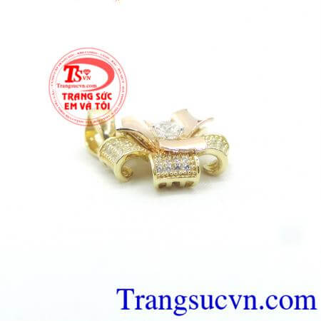 Mặt hoa vàng 18k đẹp