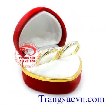 Nhẫn cưới 18k hạnh phúc