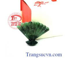 Quạt ngọc cẩm thạch tự nhiên