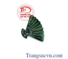 Quạt ngọc cẩm thạch tự nhiên