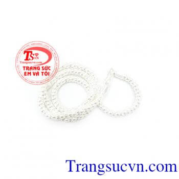 Dây chuyền bạc mắt lồng tinh xảo
