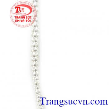 Dây chuyền bạc mắt lồng tinh xảo