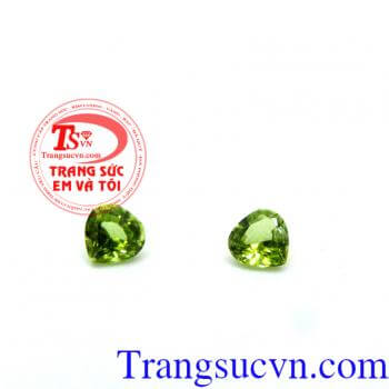 Peridot trái tim thiên nhiên