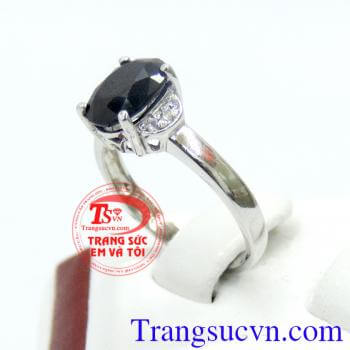 nhẫn nữ vàng trắng 14k sáng, bền màu, thiết kế nữ tính