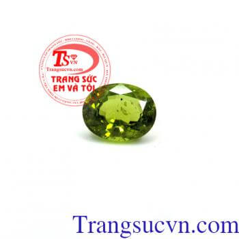 Peridot thiên nhiên hình oval