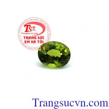 Peridot thiên nhiên hình oval