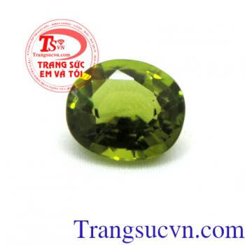 Peridot thiên nhiên hình oval