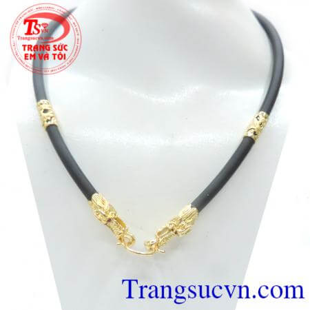 Dây cao su vàng tây rồng vàng 10k đảm bảo chất lượng,hợp thời trang và nam tính,dây cao su phù hợp đeo nanh,móng,mặt dấ quý,mặt dây nam,đẳng cấp và hợp phong thủy, Dây cao su rồng