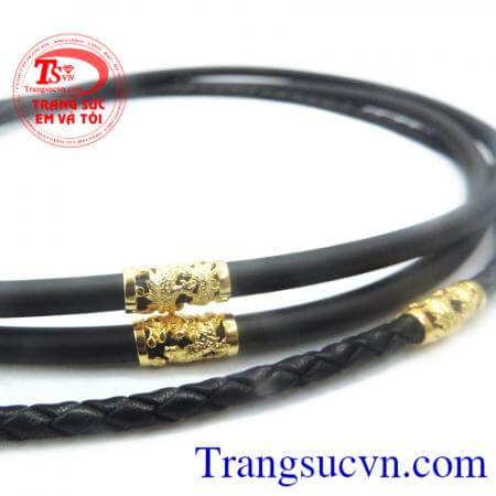 Dây cao su vàng tây rồng vàng 10k