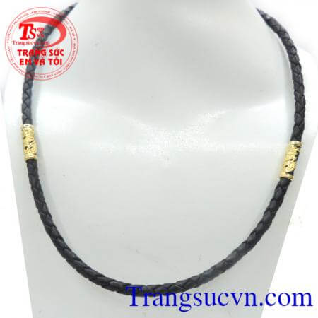Vòng cổ da vàng tây, Sợi dây chuyền vàng đẳng cấp dành cho nam đeo hợp thời trang và sang trọng, chất lượng đảm bảo,vàng sáng bóng, Uy tín - Hàng Việt Nam Chất Lượng Cao