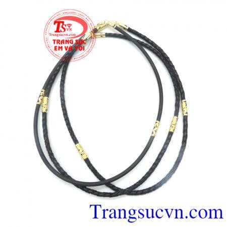 Vòng cổ da vàng tây