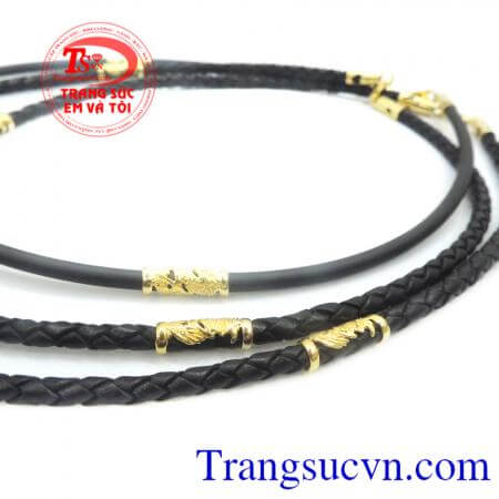Vòng cổ da vàng tây