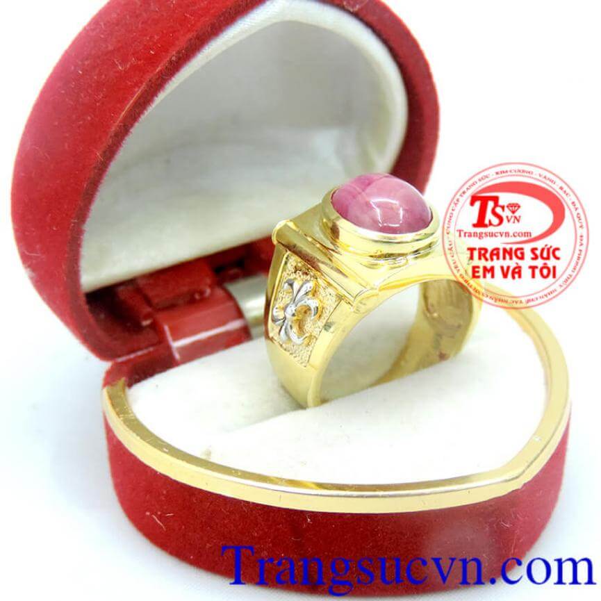 Nhẫn nam Ruby quyền lực