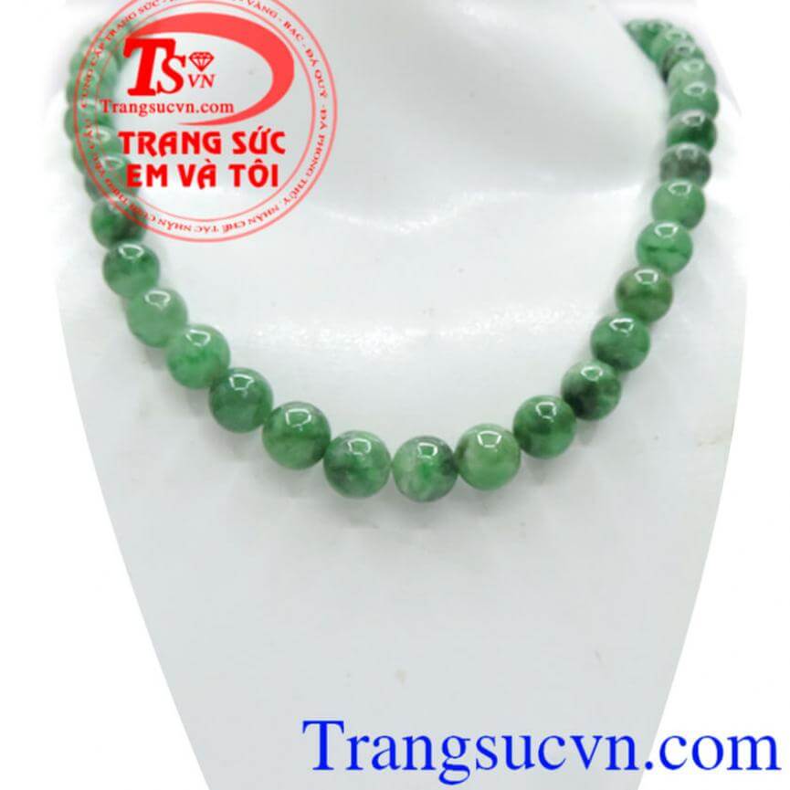 Chuỗi cổ ngọc cẩm thạch thiên nhiên đẹp