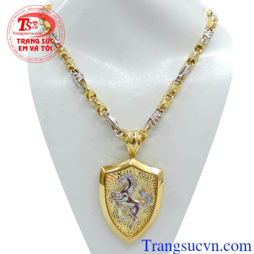 Bộ sản phẩm dây chuyền + Mặt dây vàng 10k