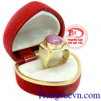 Nhẫn nam Ruby 14k