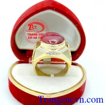 Nhẫn nam rồng Ruby hồng ngọc,nhẫn nam ruby thời trang, ruby hông ngọc đẹp, thiên nhiên có giấy kiểm định, nhẫn vàng tây nam đep, 14k, nhẫn vàng chuẩn chất lượng, giao hàng toàn quốc