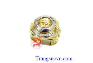 Nhẫn nam vàng tây rồng nổi đảm bảo chất lượng vàng,nhẫn nam đẹp, nhẫn nam vàng tây món,quà dành cho phái mạnh, đảm bảo chất lượng