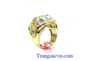 Nhẫn nam vàng tây rồng nổi đảm bảo chất lượng vàng,nhẫn nam đẹp, nhẫn nam vàng tây món,quà dành cho phái mạnh, đảm bảo chất lượng